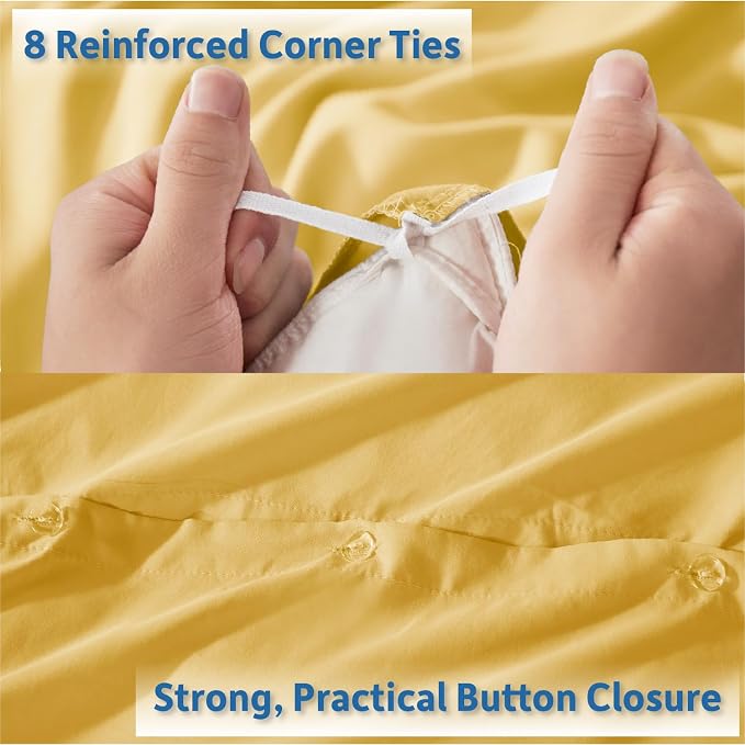 Nestl Yellow Duvet Cover King Size - Image 4