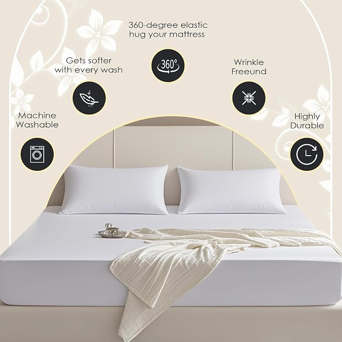 FreshCulture Twin XL Fitted Sheet Only–Premium Hotel-Quality Fitted Sheet - Image 4