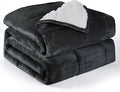 Alomidds Sherpa Fleece Weighted Blanket, Twin 15lbs Adult Weighted Blankets by Alomidds