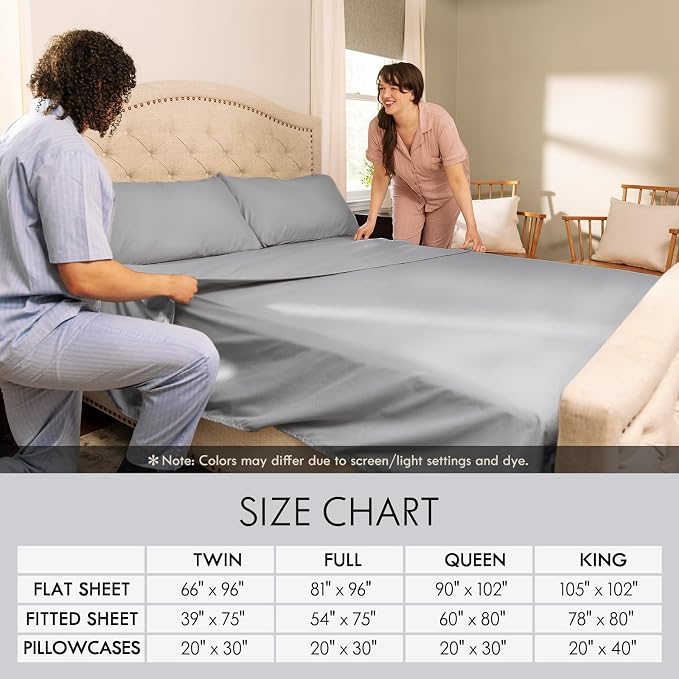 ClevaHome Sheets Twin Size Bed Set - Image 7