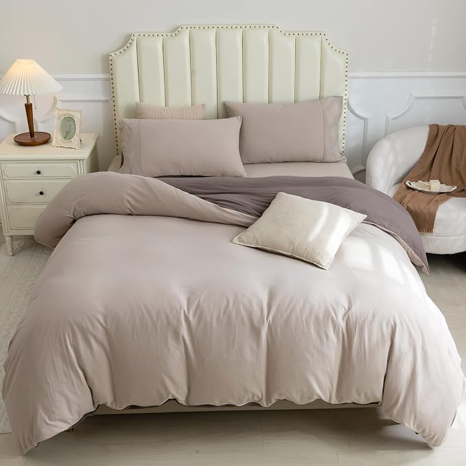 PURE ERA Jersey Knit Duvet Cover Set 100% T-Shirt Cotton Super Soft Comfy 3pc - Image 7