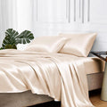 MR&HM Satin Bed Sheets, Twin Size Sheets Set by MRHM