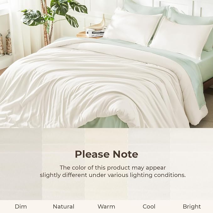 Litanika Oversized King Comforters Ivory Super King Plus Size, 3 Pieces - Image 8