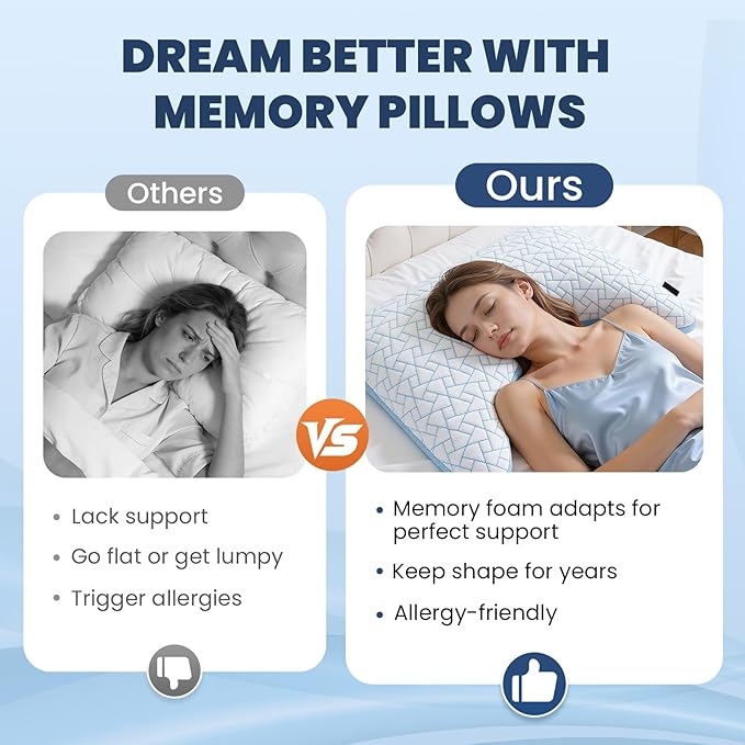 A-Pce Adjustable Pillow, King Size Set of 2 Bed Pillows - Image 8