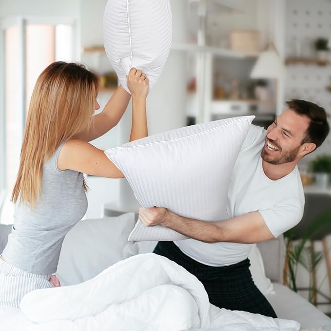 COZSINOOR Goose Feather Pillows Queen Size - Image 2