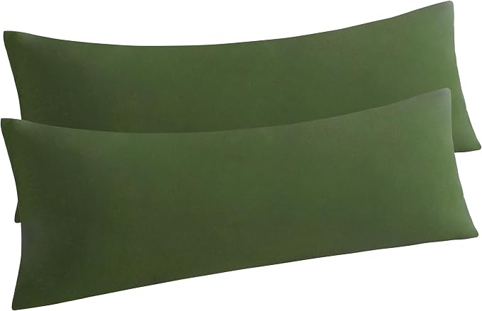 NTBAY Body Pillow Cases Set of 2, 2 Pack Brushed Microfiber 20x54 Pillow Cases by NTBAY