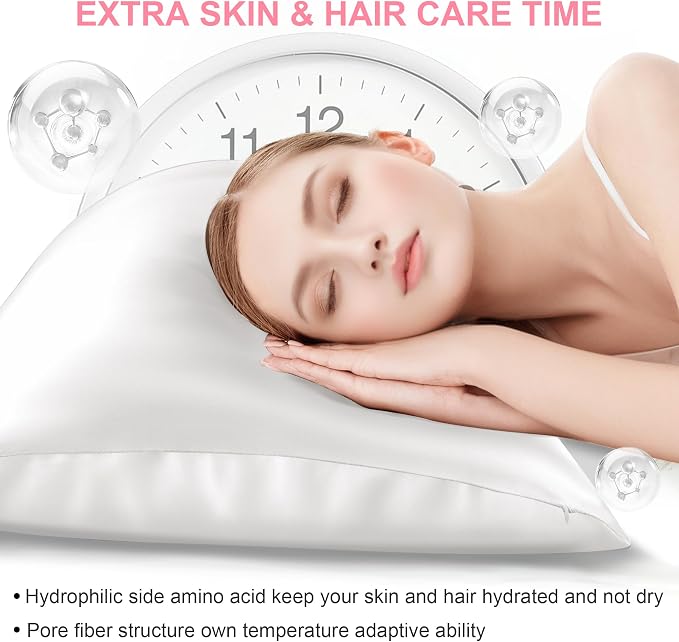 Silk Pillow Cases 2 Pack Standard Size - Image 3
