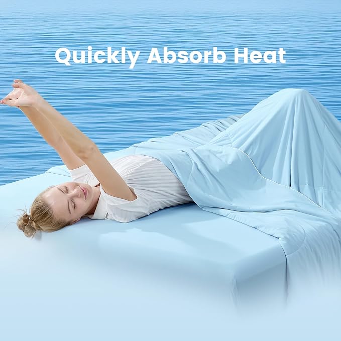 Cozy Bliss Cooling Comforter Queen Size, Cooling Blankets - Image 8