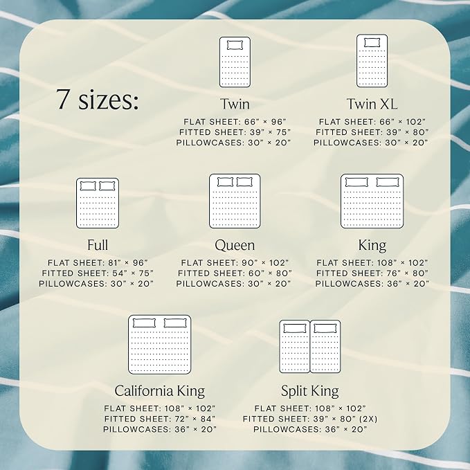 LuxClub 4 PC Cal King Size Sheet Set, Breathable Luxury Bed Sheets, Deep - Image 7