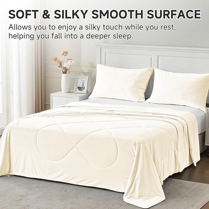 HOMFINE Cooling Comforter King Size, Japanese Double-Sided Cold Tech Fabric - Image 4