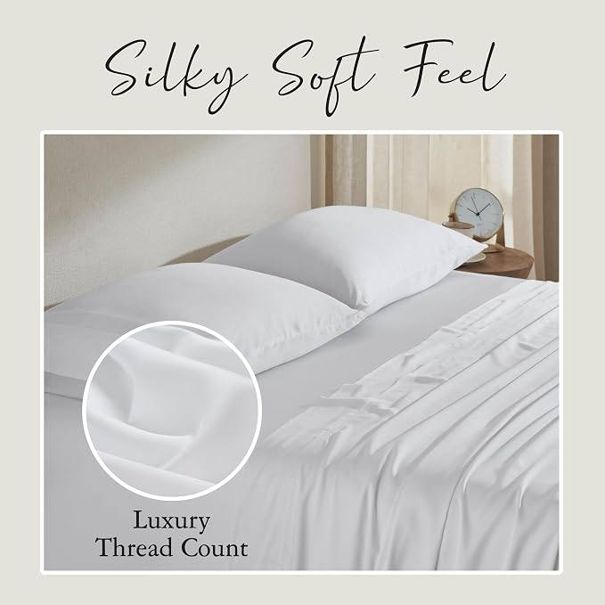 Karissa Mae Cooling Bamboo Viscose King Size Pillowcase Set | 100% FSC - Image 6