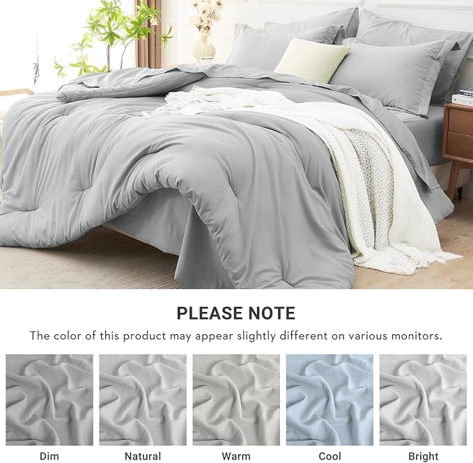 MUXHOMO 5 Pieces Twin XL Comforter Set, Soft Bed in a Bag Twin XL Size - Image 7