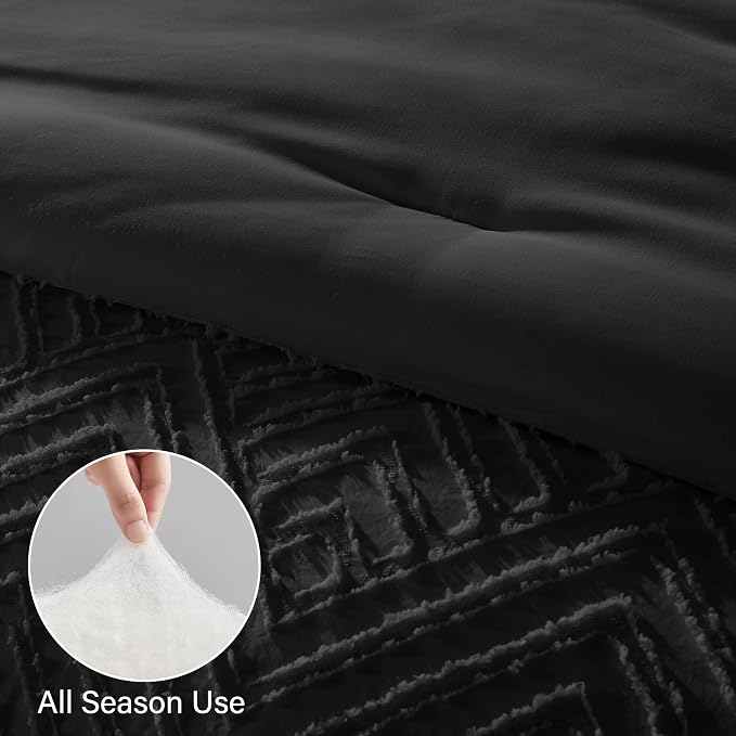 Zzlpp King Comforter Set 7 Pieces, All Season Boho Bedding Sets - Image 6