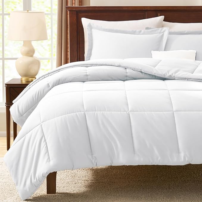CozyLux Twin/Twin XL Comforter Set White - Image 6