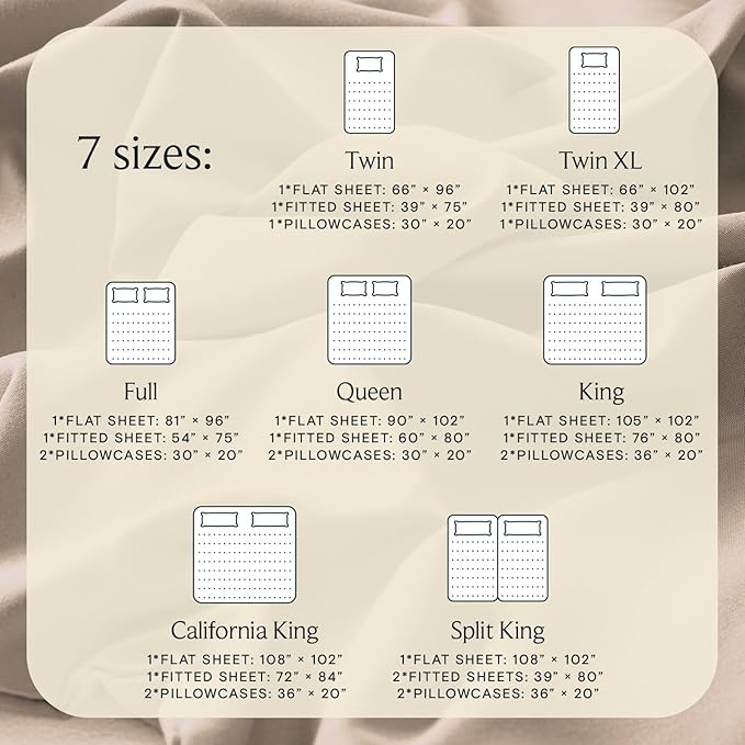 LuxClub 5 PC Split King Sheet Set, Breathable Luxury Bed Sheets, Deep Pockets - Image 4