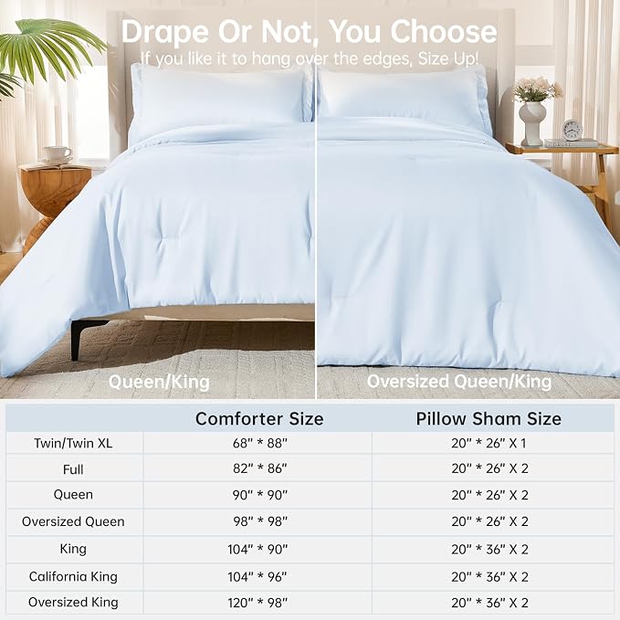 MUXHOMO Queen Comforter Set, All Season Ultra Soft Down Alternative Bedding - Image 8