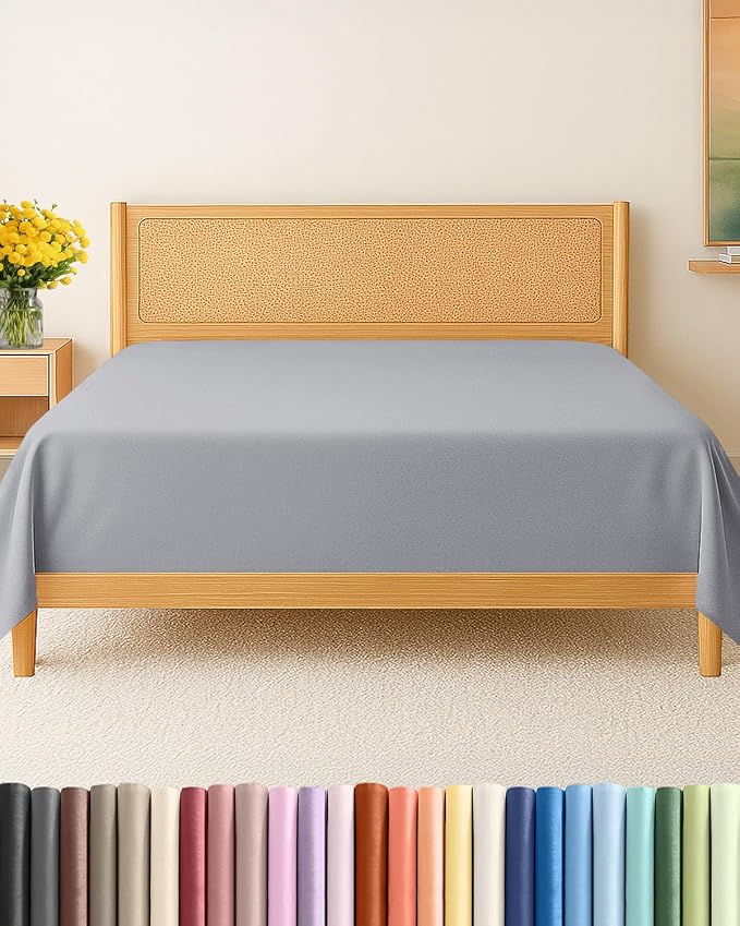 Cal King Size Flat Sheet by CGKUnlimited