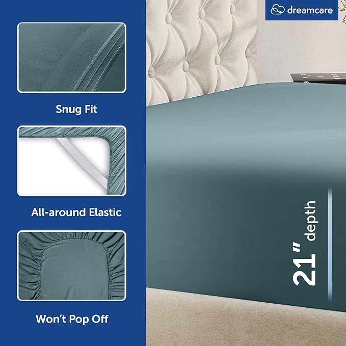 DREAMCARE King Size Sheets Set - Image 6