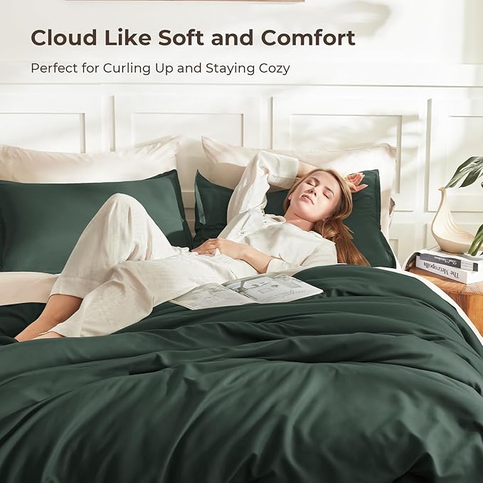 Litanika California King Comforter Set Forest Green - Image 2