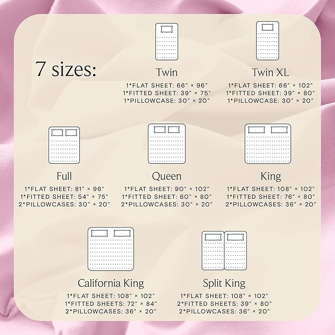 LuxClub 3 PC Twin XL Sheet Set, Deep Pockets Wrinkle Free Cooling Bed Sheets - Image 4