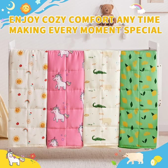 anfie Weighted Blanket Kids, Weighted Blanket Cooling Blanket - Image 5