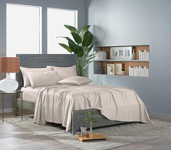Pure Bamboo Full Sheets, Genuine 100% Organic Viscose Derived from Bamboo Bed - Image 3