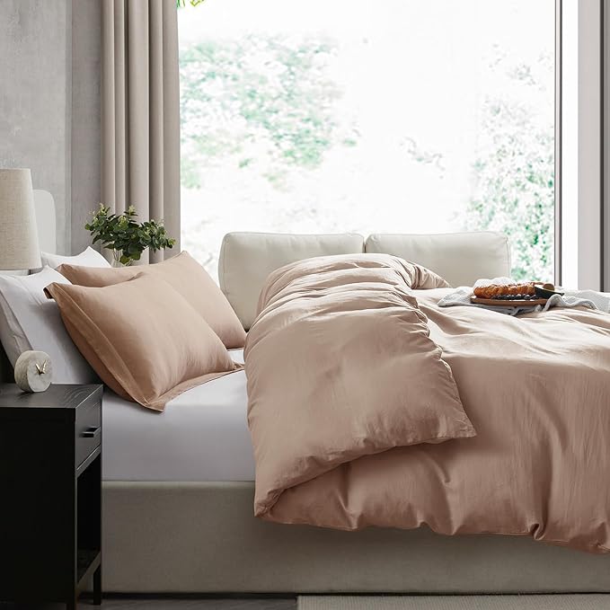 Nestl Khaki Duvet Cover Queen Size - Image 7