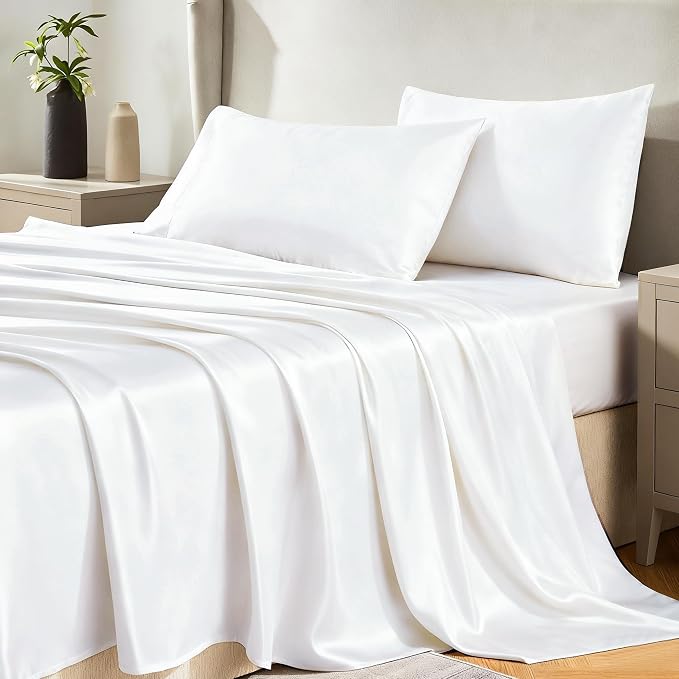 CozyLux Satin Sheets Twin XL Sheets by CozyLux