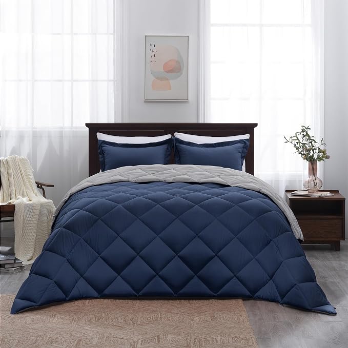 Basic Beyond California King Comforter Set, 1 Comforter 104"x96" and 2 Pillow - Image 8