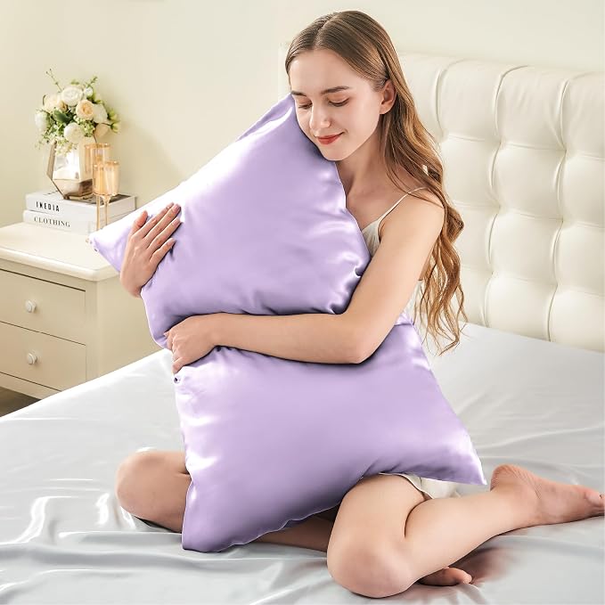 INFIIXSO Silk Pillow Cases 2 Pack Standard Size, Ultra Smooth & Soft Mulberry - Image 3