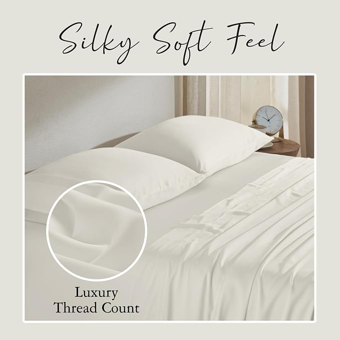Karissa Mae Cooling Bamboo Viscose Standard Size Pillowcase Set | 100% - Image 6