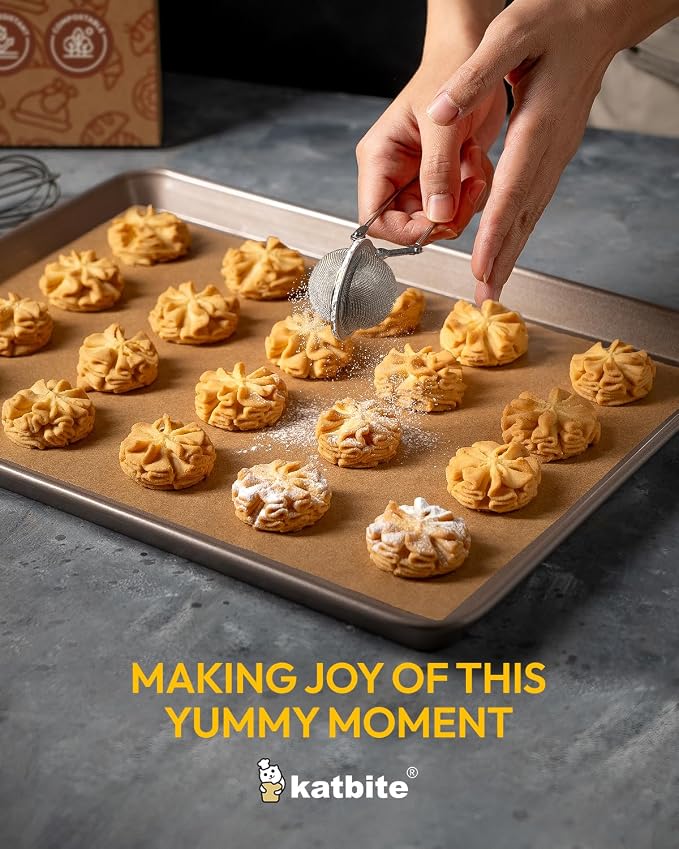 Katbite Unbleached Parchment Paper Baking Sheets, Heavy Duty & Non-stick - Image 7