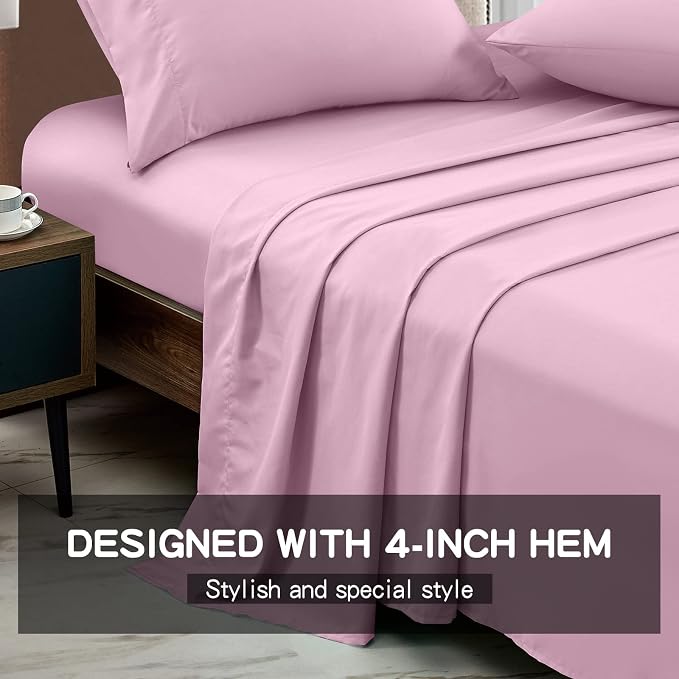 FreshCulture Twin XL Flat Sheets Only 2 Pack - Image 2