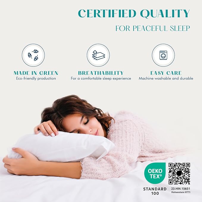 XOOX Linen 100% Egyptian Cotton Sheets Queen Size - Image 5