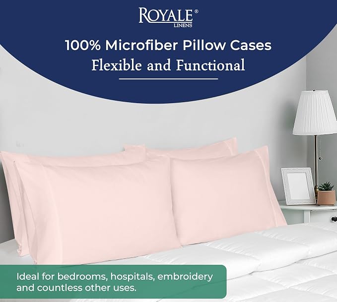 Royale Linens Queen Pillowcase Set of 2 - Image 6