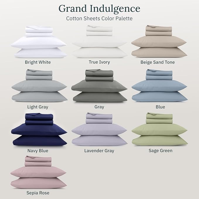 California Design Den Thick and Natural Queen Sheet Set 100% Cotton - Image 8