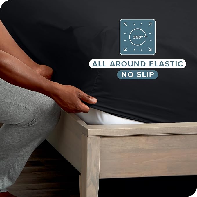 Bare Home 5-Pack Fitted Bottom Ultra-Soft Sheets King - Image 3