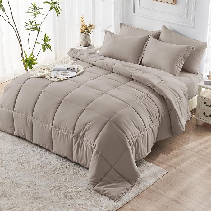 JOLLYVOGUE California King Comforter Set, Ultra-Soft Bed in a Bag Cal King Size - Image 8