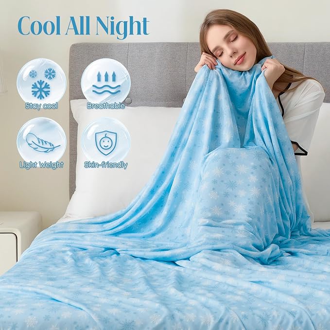 OIGAE Cooling Blanket for Hot Sleepers - Image 3