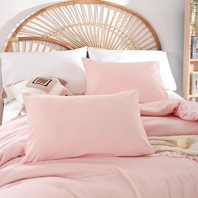 weigelia Pink Comforter Sets King Size Comforter Set 3 Piece Soft Microfiber - Image 4