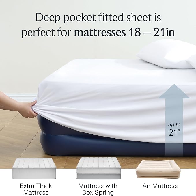 LuxClub 3 PC Sheet Bed Sheets Deep Pockets 18" Wrinkle Free Kids Fitted Sheets - Image 6