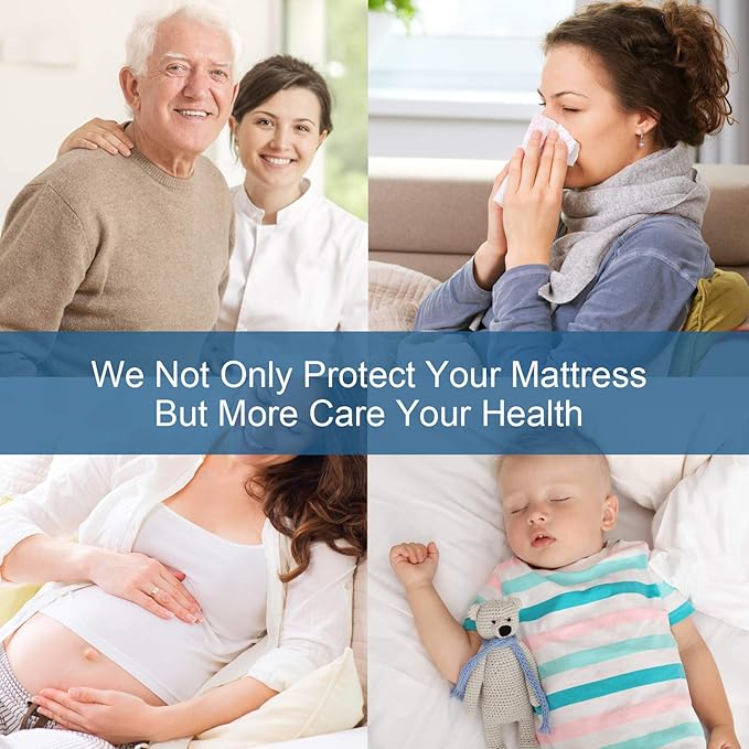 Full Size Mattress Protector Pad Waterproof Quilted, Breathable & Cooling Full - Image 4
