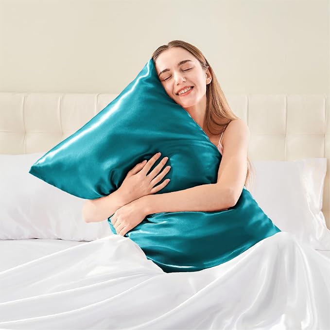 BEDELITE Satin Body Pillow Cover, Super Soft and Cooling Body Pillow Pillowcase - Image 2