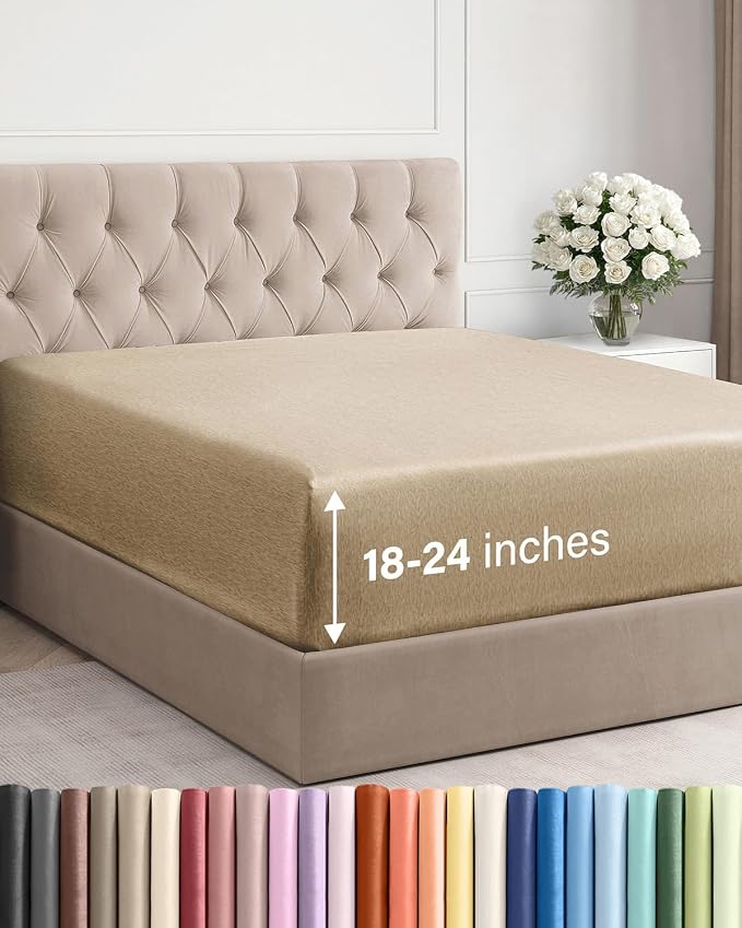 Extra Deep Cal King Fitted Sheet by CGKUnlimited