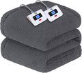 SEALY Electric Blanket King Size, Dual Control Soft Sherpa Heated Blanket by Sealy