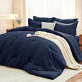 MUXHOMO 7 Pieces Queen Comforter Set, Soft Bed in a Bag Queen Size, All Season by MUXHOMO