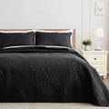 Exclusivo Mezcla California King Quilt Bedding Set, Lightweight Black Quilts by ExclusivoMezcla