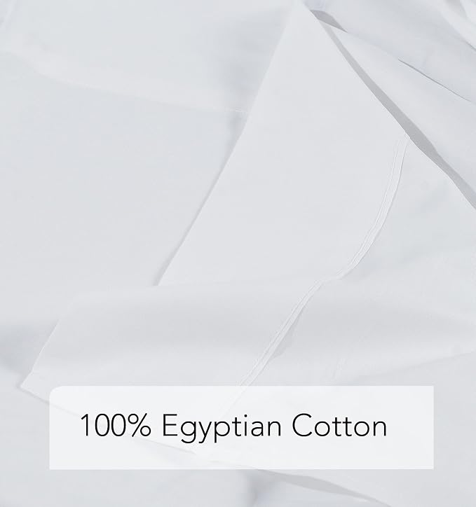 Flat Sheet Only 2 Pack, King Size 400 Thread Count 100% Egyptian Cotton Flat - Image 7