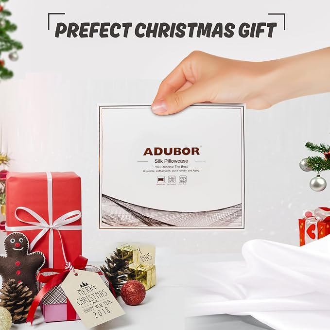 Adubor 100% Silk Pillowcase 2 Pack - Image 7