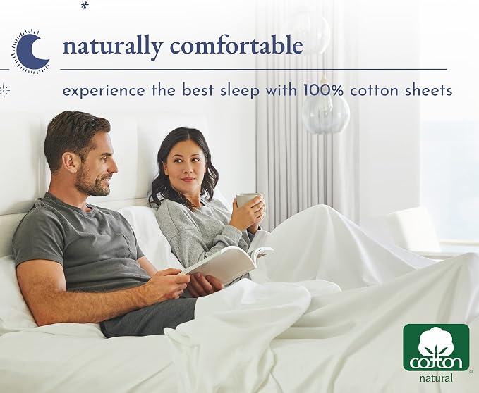 California Design Den 100% Cotton 2-Pack Queen Sheets Set - Image 8